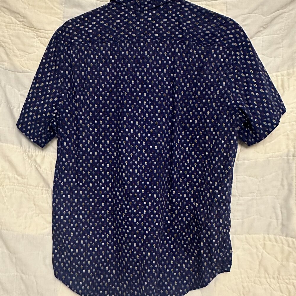 Levis Blue Button Up With Cactus Pattern - image 5
